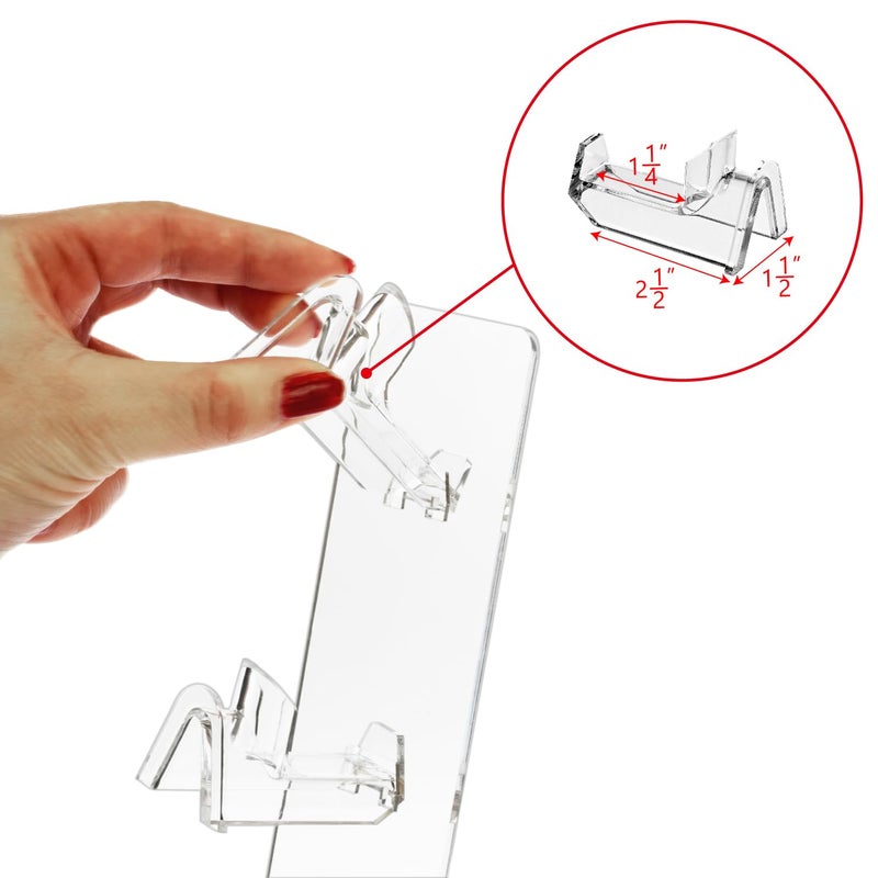 MOOCA Premium Acrylic Sunglasses and Eyeglasses Display Stand Rack, Sunglass Holder, Eyewear Organizer Holder, Eyeglass Stand, Fit for All Glass Sizes, 2 Frames - Image 4